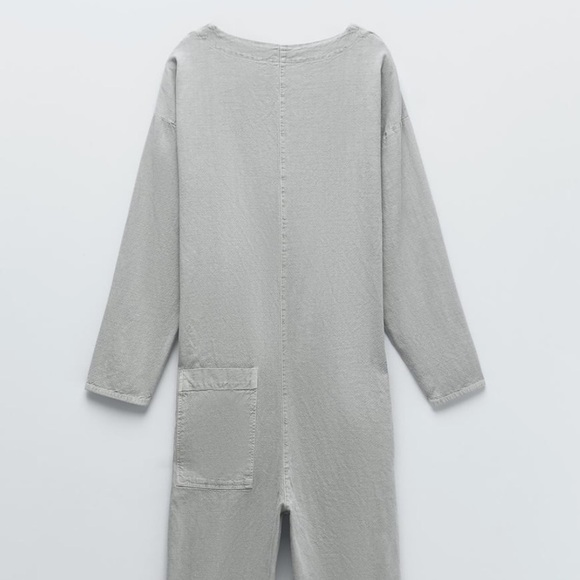 ZARA BNWT Textured Weave Jumpsuit - Picture 5 of 6